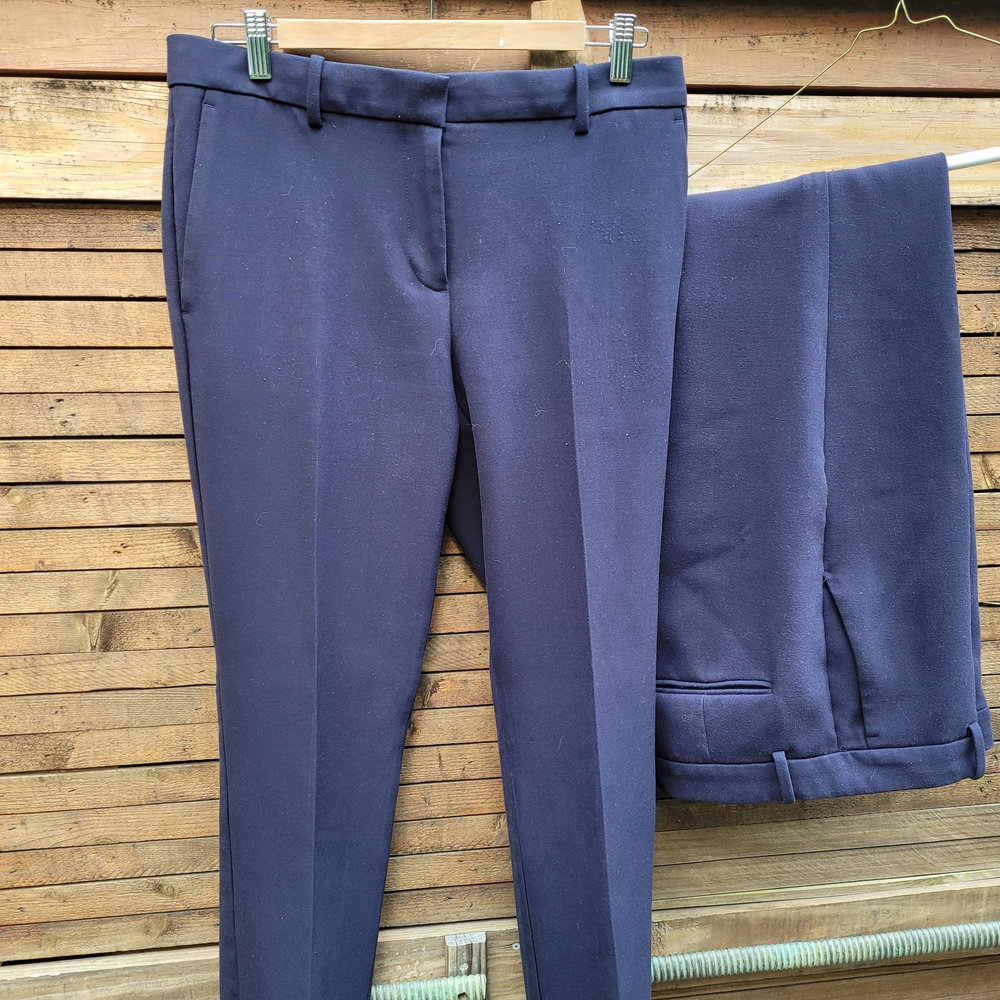 Ann Taylor Women's "Sophia" Navy Blue Pants. 2 PAIR In One Lot. Size 6. - Picture 4 of 11